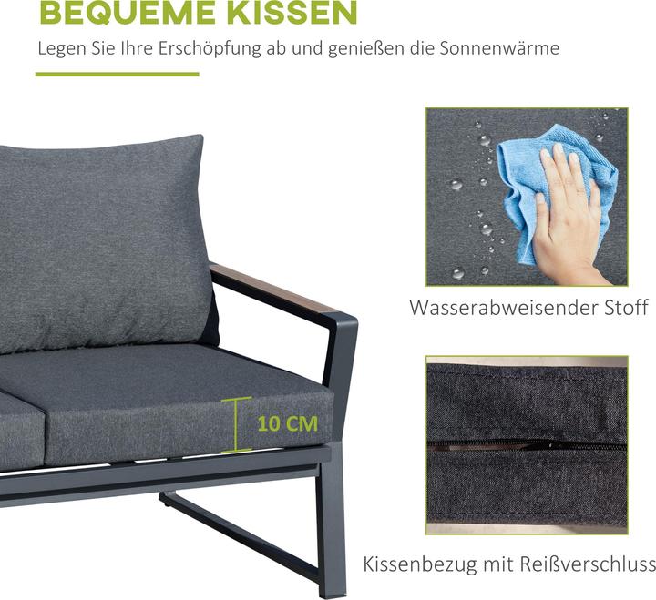 Actual product image Outsunny Garden furniture set with table