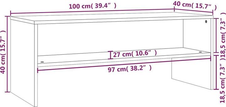 Produktbild VidaXL Brock (100 x 40 x 40 cm)