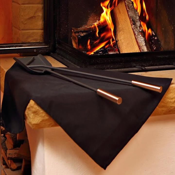 Immagine prodotto HERMA Tappeto antincendio nero con base ignifuga, dimensioni: 33x33cm
