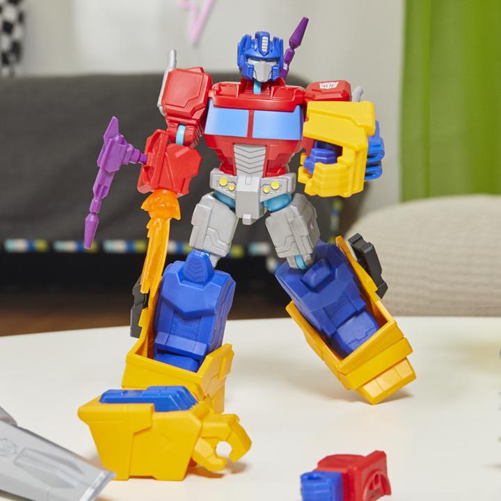 Actual product image Transformers MixMashers Optimus Prime individuell kombinierbare Deluxe Action-Figur & Accessoires