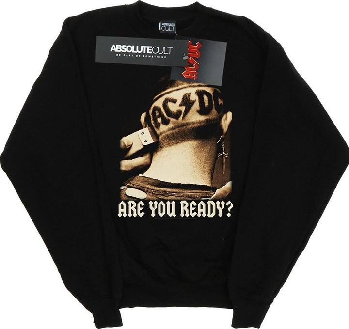 Image du produit AC/DC Sweat-shirt en coton "Are You Ready Hair Shave" pour hommes (L)