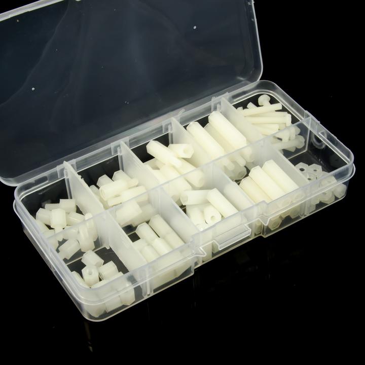 Immagine prodotto Purecrea Set di distanziatori esagonali M3 in nylon 120 pezzi