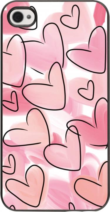 Produktbild PhoneLook Hülle Easter 2023 pink hearts (Apple iPhone 4)