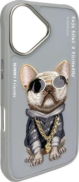Immagine prodotto Dog & Bone Nimmy case iPhone 16 6.1" gray Glasses Cool Dog (Apple iPhone 16)