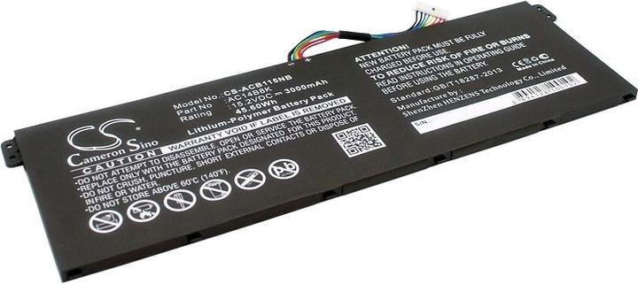 Produktbild NoName Laptop Battery AC011353 et. al for Acer, Gateway et. al, 15.2V, 3000mAh (3000 mAh)