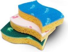 Actual product image Spontex Sweet Home sponge x3