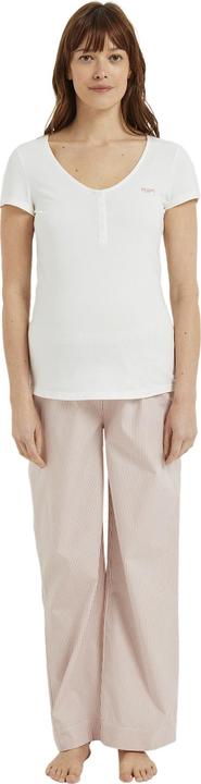Vertbaudet Schlafanzug für Schwangerschaft und Stillzeit, Henleyshirt & Streifenhose