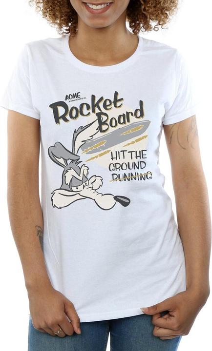 Immagine prodotto Looney Tunes Wile E Coyote Rocket Board Maglietta Donna (L)
