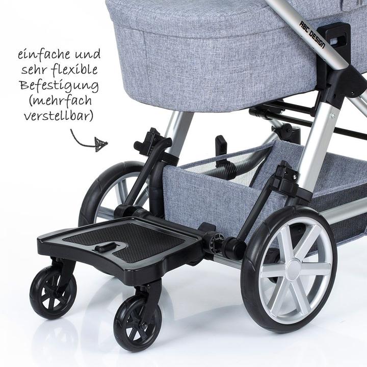 Produktbild ABC Design Mitfahrbrett Trittbrett Kiddie Ride On 2 black