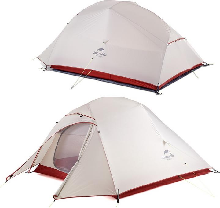 Immagine prodotto Naturehike Tenda Cloud up 3 ultraleggera per 3 personeGrigio chiaro (Tenda, 2.12 kg, 3 persone)
