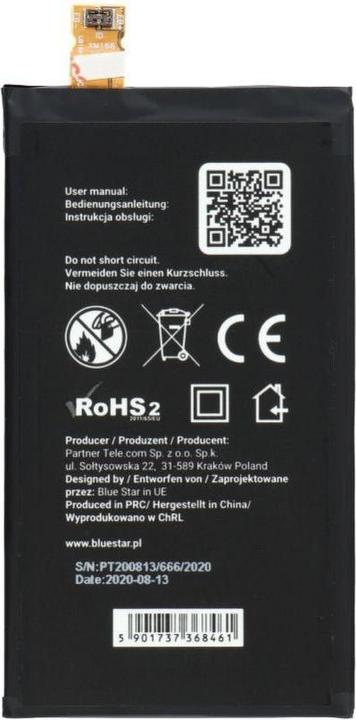 Actual product image Partner Telecom Battery Blue Star BLUE STAR PREMIUM battery for SONY Xperia Z5 Compact 2700 mAh