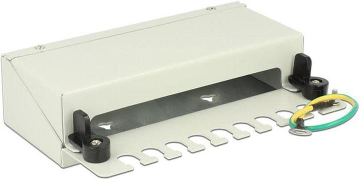 Produktbild Delock 8-Port Desktop Patchpanel, Hutschienenkit