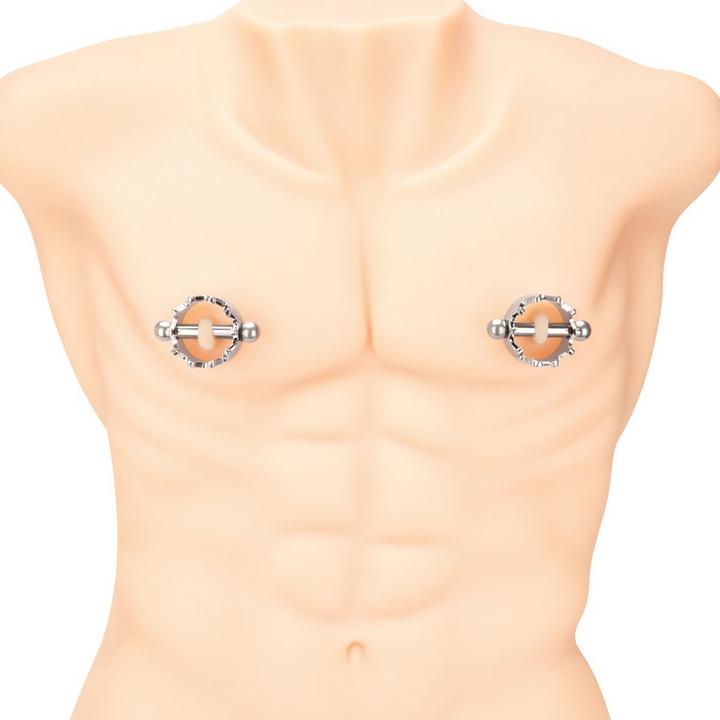 Prowler Magnetic Nipple Crown Clamps - Silver