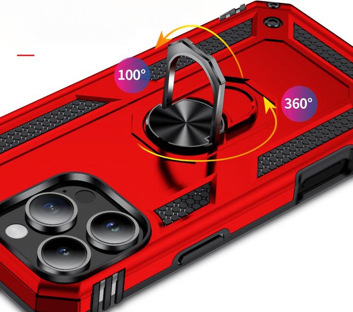 Actual product image Cover-Discount iPhone 16 Pro Max - Armor Case with kickstand (Apple iPhone 16 Pro Max)