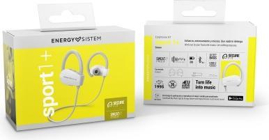 Actual product image Energy Sistem Sport 1+ Snow Headset Wireless Ear-hook Sports USB Type-C Bluetooth White (8 h, Wireless)