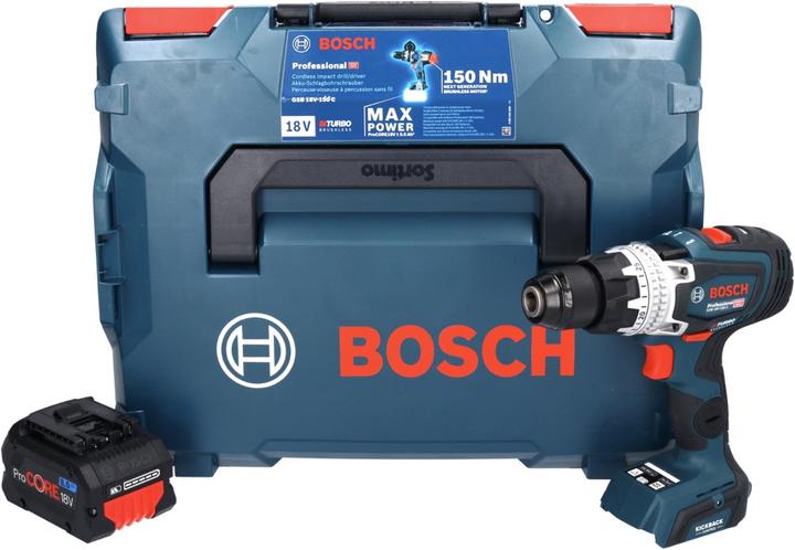 Immagine prodotto Bosch Professional Bosch GSB 18V-150 C Trapano a percussione a batteria professionale 18 V 150 Nm Biturbo Brushless + (Batteria ricaricabile)