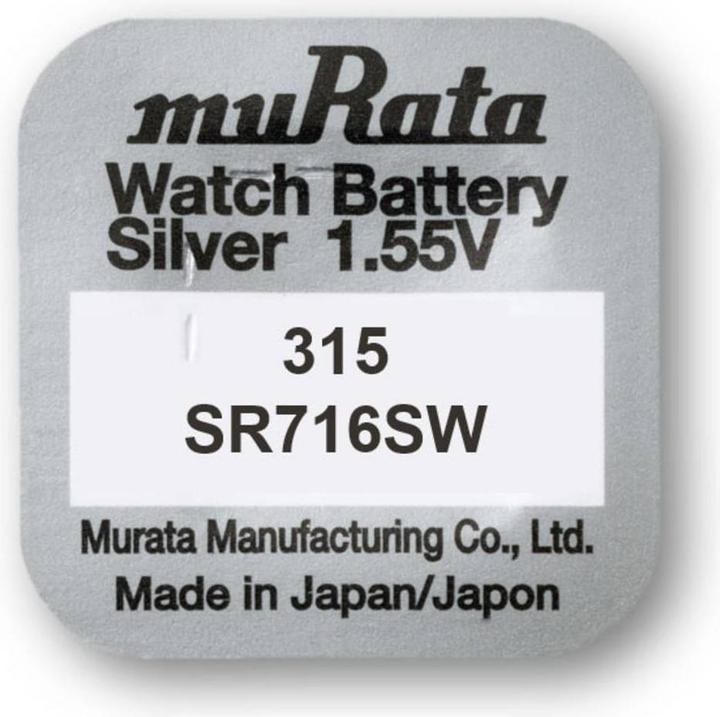 Produktbild Murata Knopfzellen 315 (10 Stk., 23 mAh)