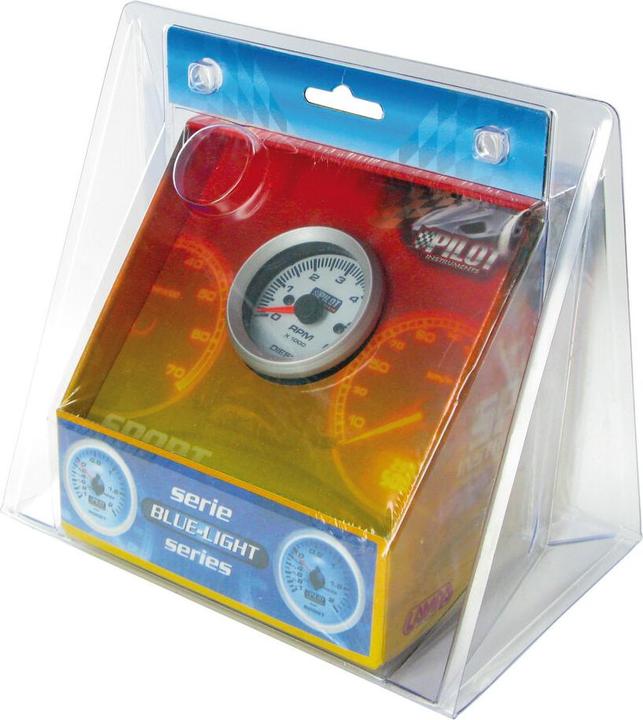 Image du produit Lampa Instrument Compte-tours Diesel 0-6000 RPM - 52 mm - Bleu