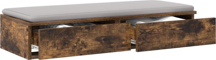 Produktbild VidaXL Bettunterlagen aus Raucheiche 90x36,5x16,5 cm Holzwerkstoff