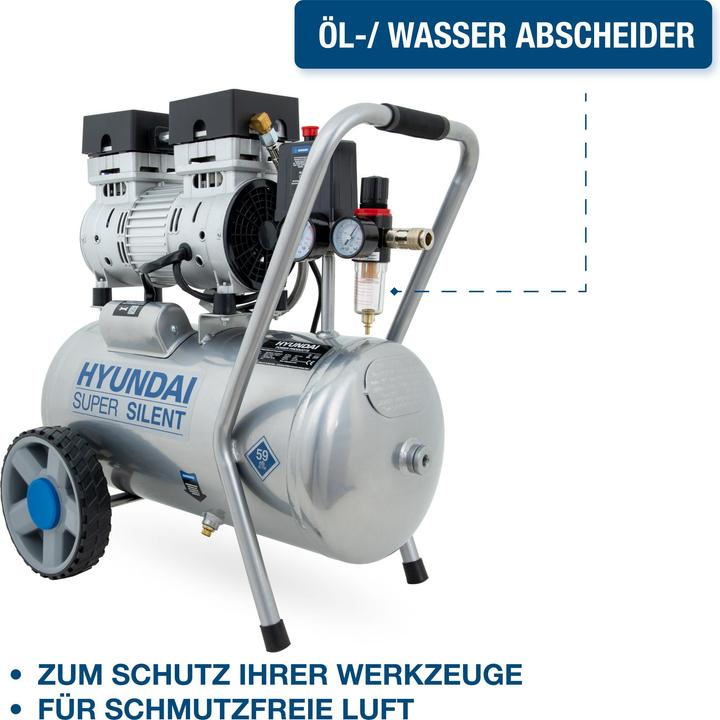 Produktbild Hyundai Silent Kompressor SAC55752 (8 Bar, 24 l)