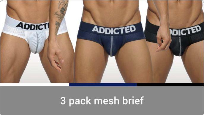 Image du produit Addicted 3 Pack Mesh Brief Push up (XL, Lot de 3)