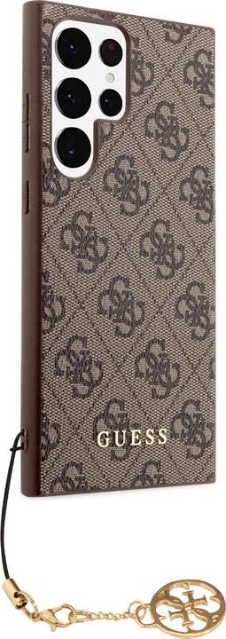 Actual product image Guess 4G Charms Case for Samsung Galaxy S24 Ultra - brown (Samsung Galaxy S24 Ultra)
