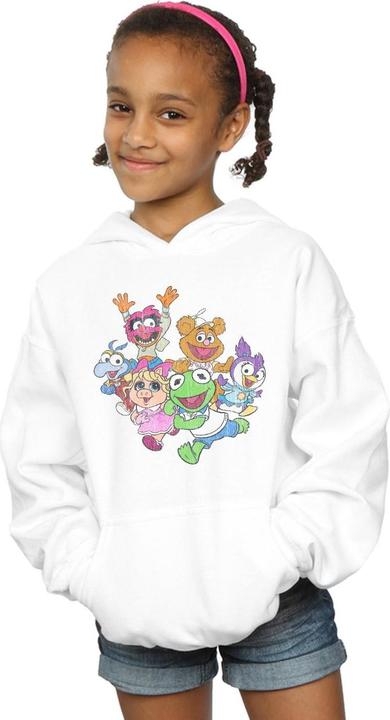 Actual product image Disney Girls The Muppets Muppet Babies Colour Group Hoodie (128)