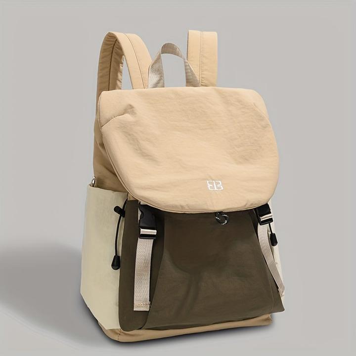 Only-Bags.Store Nylon Freizeitrucksack - Leichte, einfarbige Reise-, Einkaufs- und Schultasche mit verstellbaren