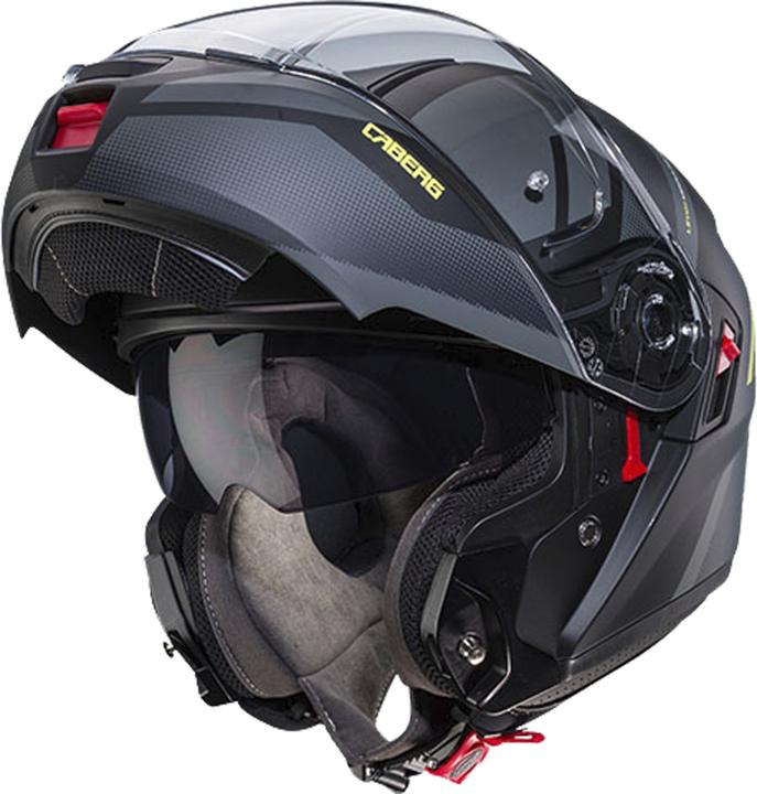 Image du produit Caberg Casque Modulaire Levo X Manta / Noir / Anthracite / Jaune Fluo / Mat (XL)
