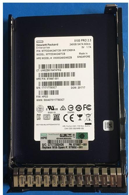 Actual product image HPE 875503-B21 (240 GB, 2.5")