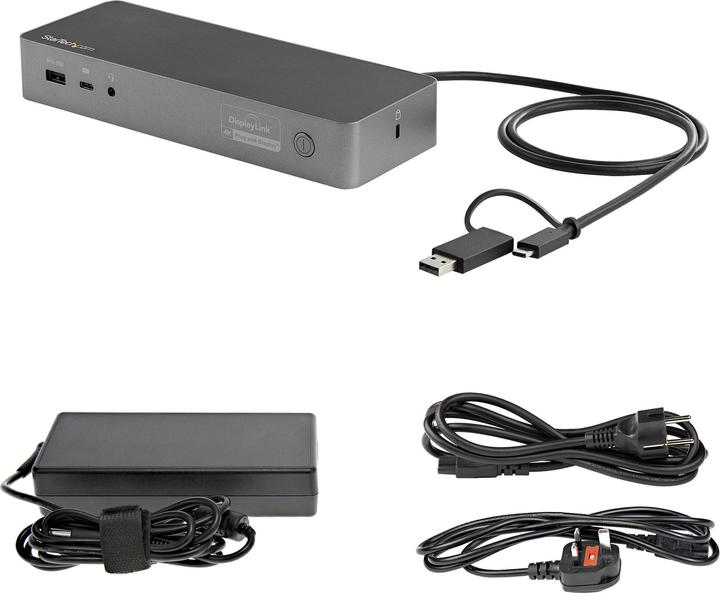 Immagine prodotto StarTech .com Universal Laptop Docking Station USB-C e USB 3.0 2x4K 100W PD (Porta di attracco (proprietaria), 3 Porti)