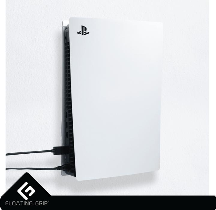 Image du produit Floating Grip Support mural pour Playstation 5 par White (PS5)