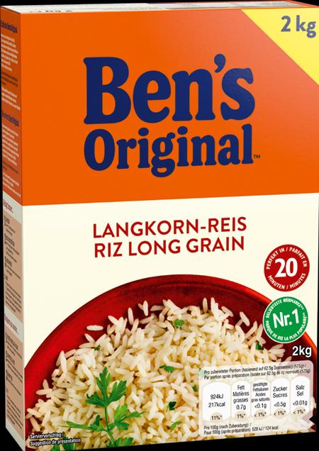Actual product image Ben's Original Dry long grain 20 min Loose 2kg (2000 g)