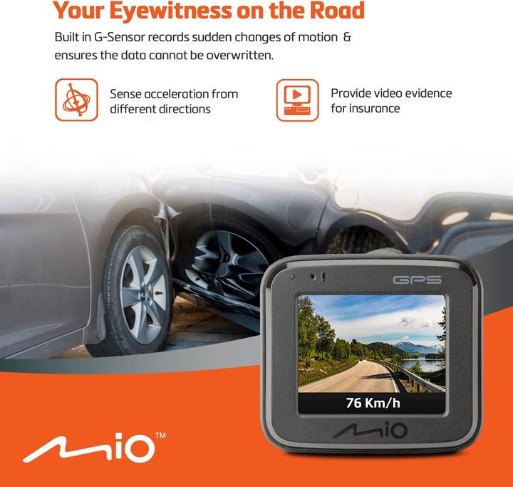Produktbild Mio Mivue C570 (GPS-Empfänger, Beschleunigungssensor, Full HD)