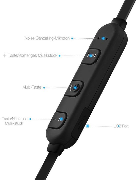 Produktbild TIE Bluetooth 4.1 Earphones (ANC, 4 h, Kabellos)