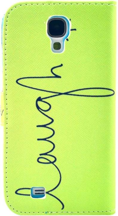 Actual product image König Design Mobile phone cover case for mobile Samsung Galaxy S4 lettering Laugh / Laugh Green (Samsung Galaxy S4)