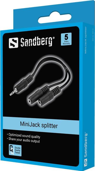 Produktbild Sandberg Mini Jack Splitter (Audio Splitter)