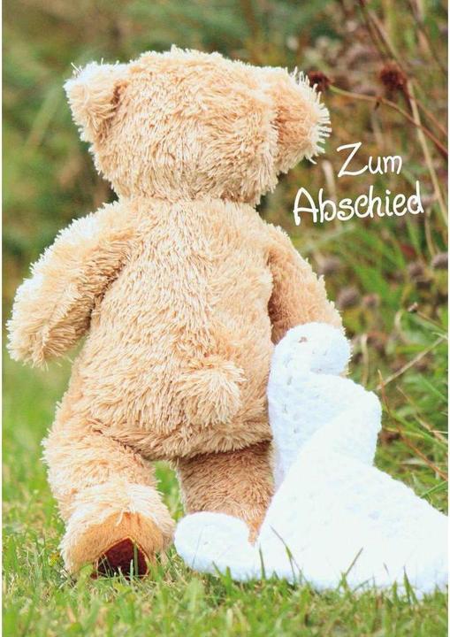 Perleberg Carte d'adieu ours en peluche (1 pcs)
