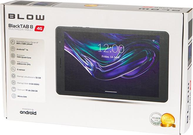 Image du produit Blow Tablette BlackTAB8 3/32GB 4G LTE (4G, 7.99", 3 Go, Noir)