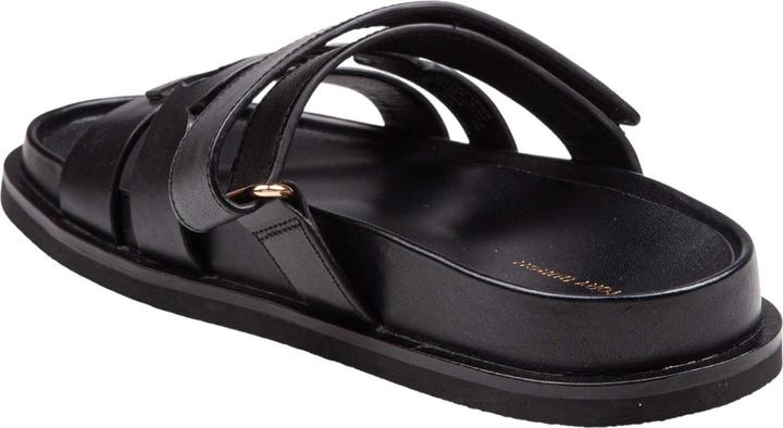Actual product image Tory Burch slide ines sport double t in leather color black (40)