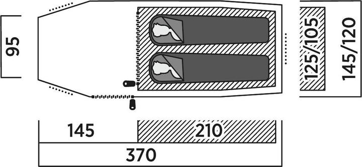 Actual product image Easy Camp Magnetar 200 (Tunnel tent, 2.90 kg, 2 persons)