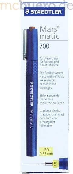 Actual product image Staedtler Mars matic 700 ink pen (Blue, 1 x)