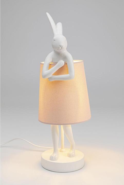 Actual product image Kare Design Table lamp Animal Rabbit White / Pink 50cm (E14)
