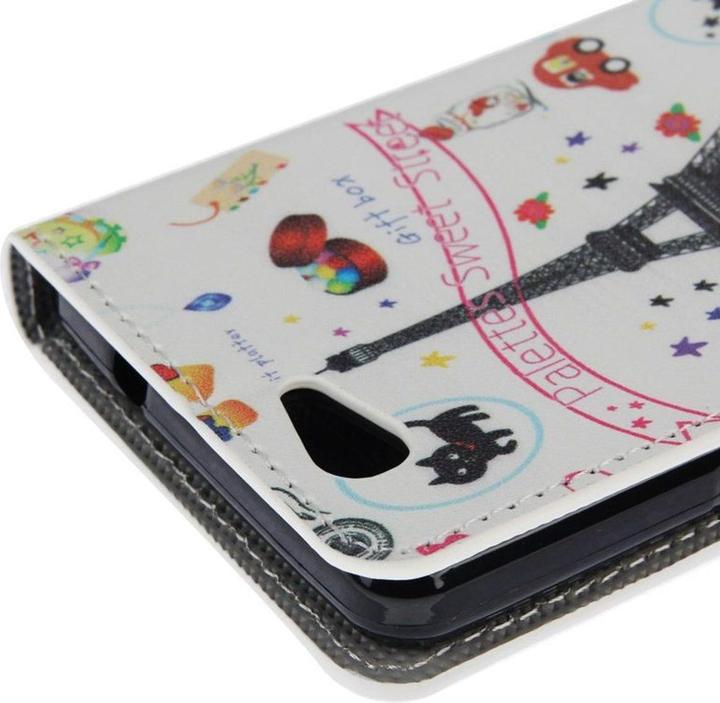 Actual product image König Design Protective cover mobile phone case (flip landscape) for mobile phone Wiko Highway Signs motif (Wiko Highway Signs)