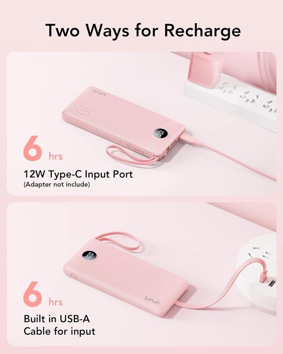 Actual product image Vrurc Powerbank (10000 mAh, 12 W)