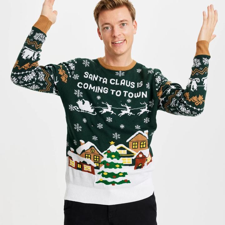 Actual product image Christmas Sweats Santa Claus is Coming to Town (XL)