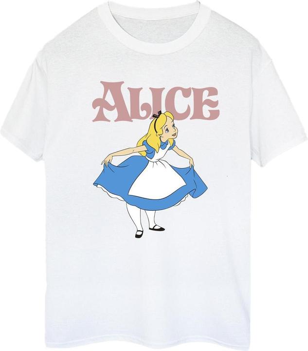 Actual product image Disney Womens/Ladies Alice In Wonderland Take A Bow Cotton Boyfriend T-Shirt (XXL)