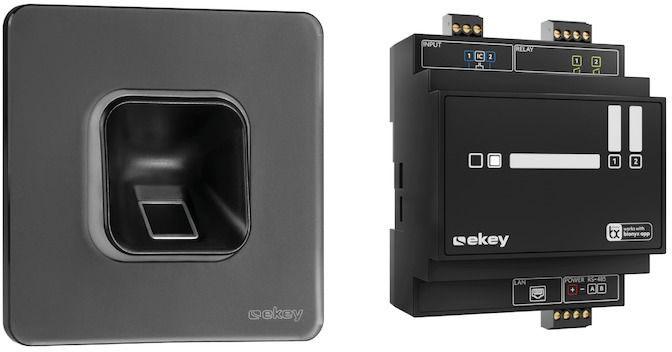 Produktbild Ekey 203704 Fingerprint Zugangssystem Unterputz, Hutschiene IP54 (Fingerabdruck)