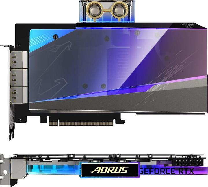 Actual product image Gigabyte AORUS GeForce RTX 3080 XTREME WATERFORCE WB 10G LH (10 GB)