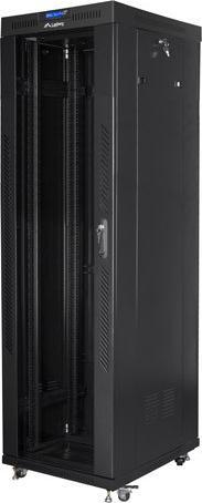 Produktbild Lanberg Free Standing Rack 19 Zoll Schrank 42U 600x800 Glastür LCD Flat Black (42 HE, 19 Zoll Rack)